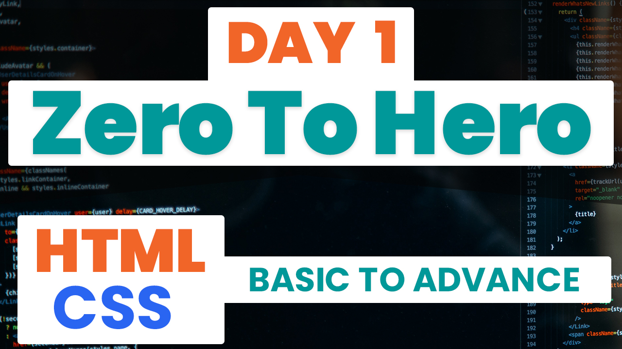 HTML-CSS-Tutorial-Basic-to-Advance-Day-1-Image